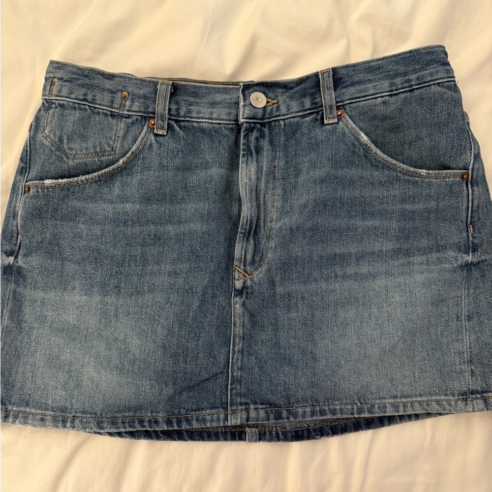 Zara Blue Denim Mini Skirt